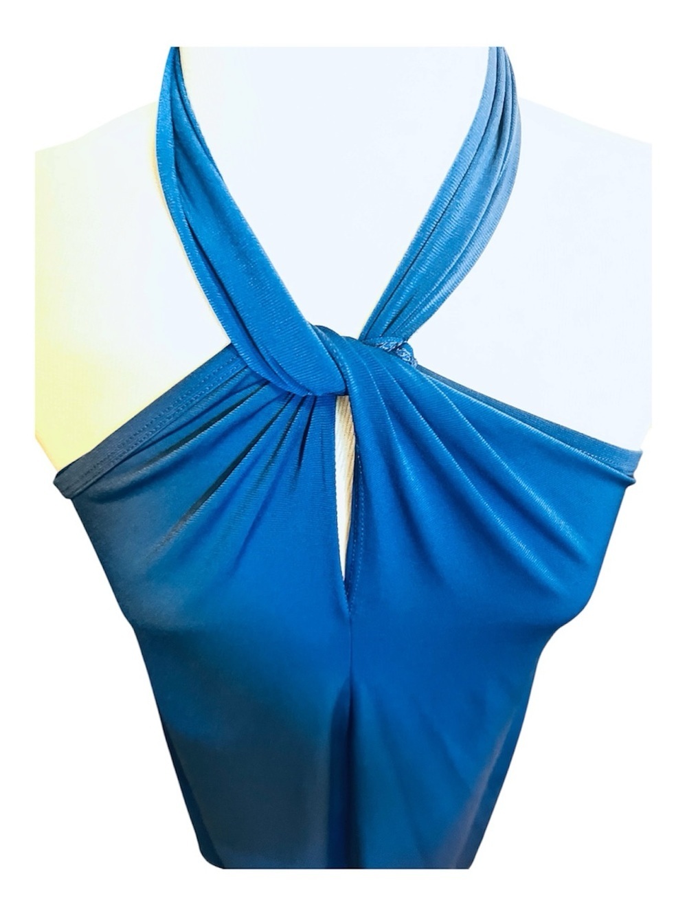VENUS Royal Blue Halter Mini Dress, size Medium - Picture 4 of 6